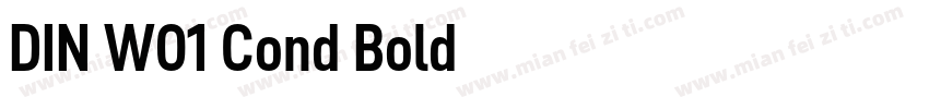DIN W01 Cond Bold字体转换